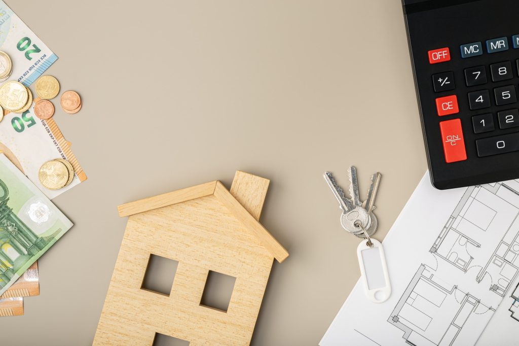 Buy or sell a house concept